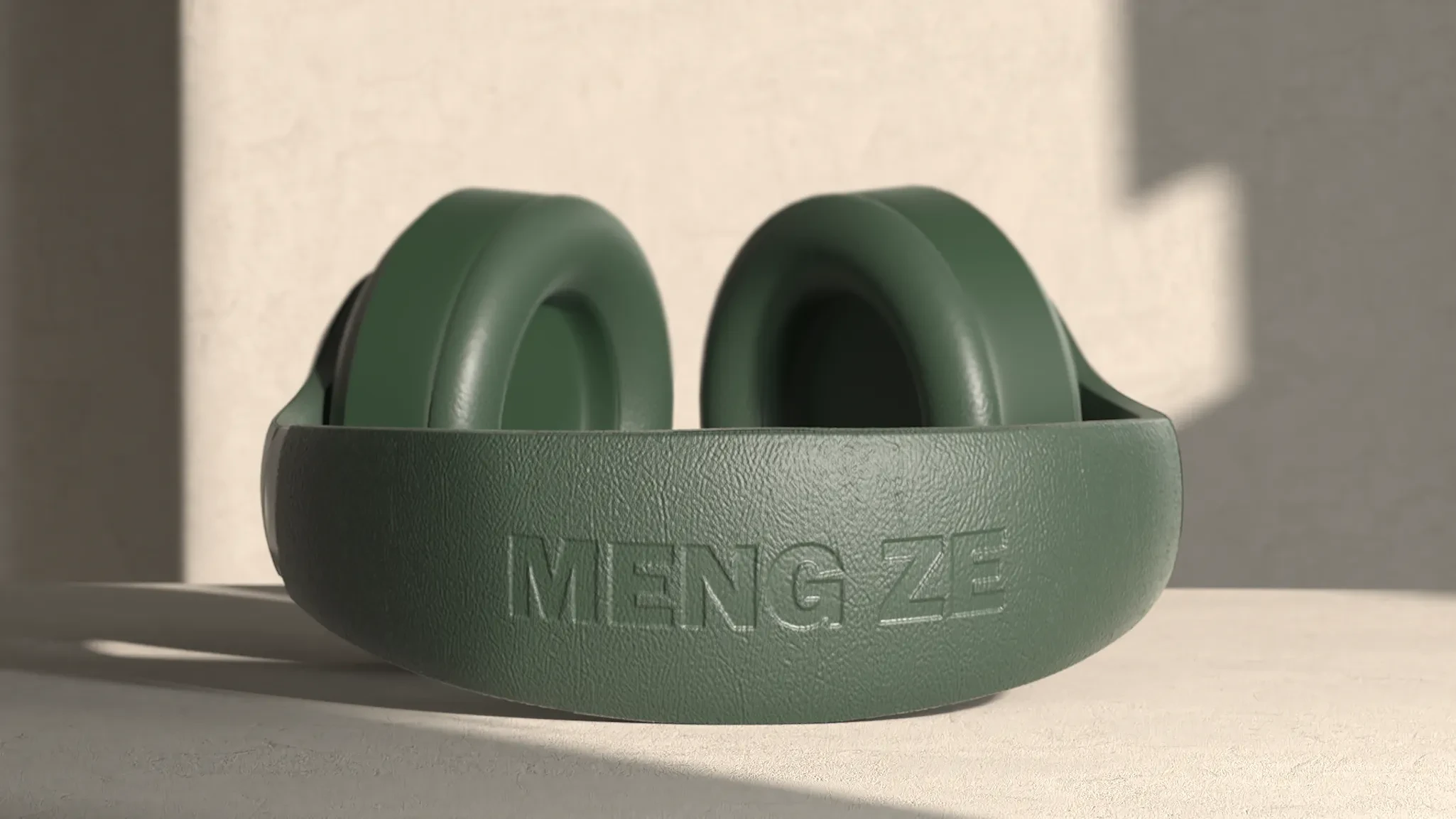 MZ Headphones form and structure close-up frame / MZ耳机产品形态与结构特写画面
